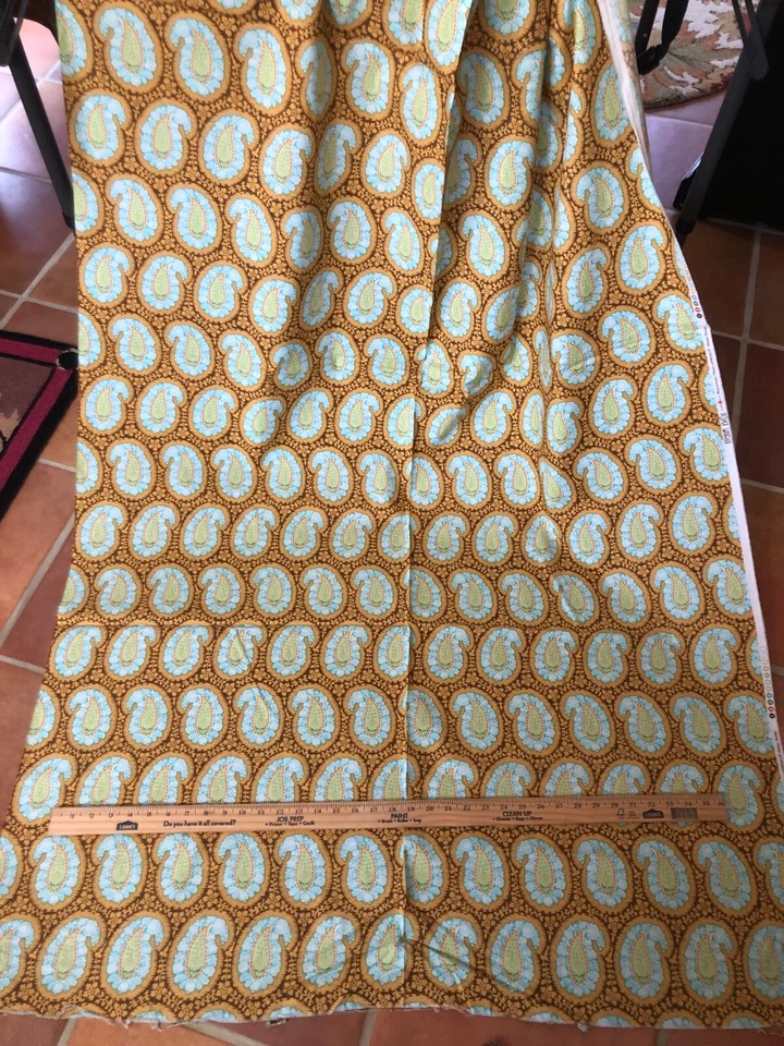 AMY BUTLER TECIDO DE ALGODÃO HENNA PAISLEY FERRUGEM 42” X 5 JARDAS 32 POLEGADAS APROXIMADO - Imagem 2 de 4