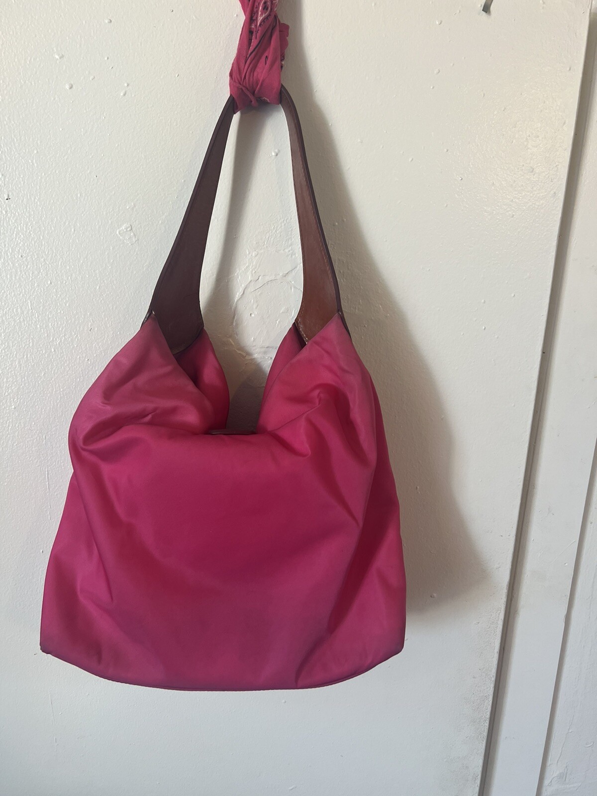 pink vinyl Dooney and Bourke handbag Gem