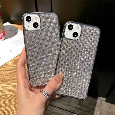 Phone Case Diamond Hard Clear Cover For iphone 11 iphone 12/13/14 /15 pro  max