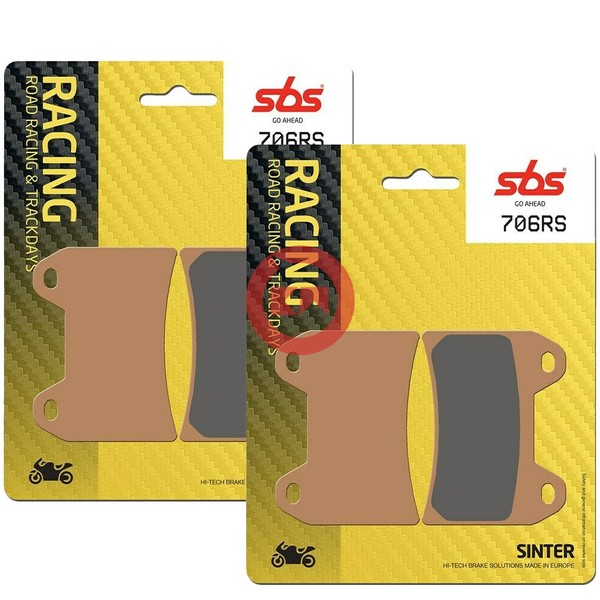 KIT 4 BremsbelÄGe Vorne SBS 706RST Ducati Streetfighter/S 848 2011-2015-image
