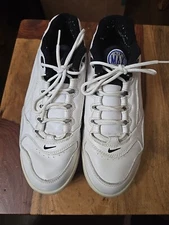 Nike Air Max White Golf Shoes Men's Size 10.5 US Good Condition 183065 Black