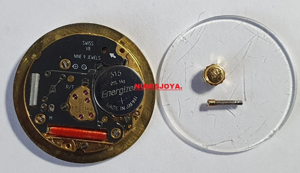 WORKING LADIES FEAST GOLD QUARTZ WATCH CROWN DIAL MACHINE. - Imagem 2 de 2