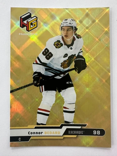 2023-24 Upper Deck HoloGrFX  GOLD Connor Bedard Card #HG-1  -  Rookie