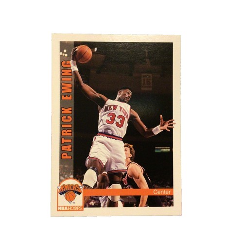 1990 Skybox Basketball Card #187 Patrick Ewing New York Knicks HOF