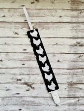 Country Chickens Farm Pacifier Clip Baby Boy Girl