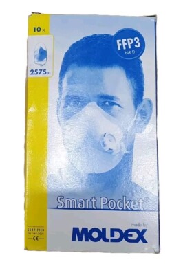 10 Stück Moldex 257501 Atemschutzmasken Smart  Masken mit Ventil, FFP3 NR D 