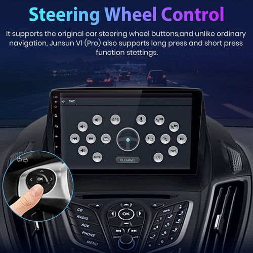 Carplay For Ford Escape 2013-2017 Head Unit Android13 Car Radio Stereo GPS NAVI - Picture 7 of 11