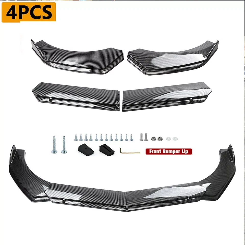 For Saab 9-3 9-5 Carbon Fiber Front Bumper Lip Spoiler & Side Skirt Body Kits Foto 2 de 4