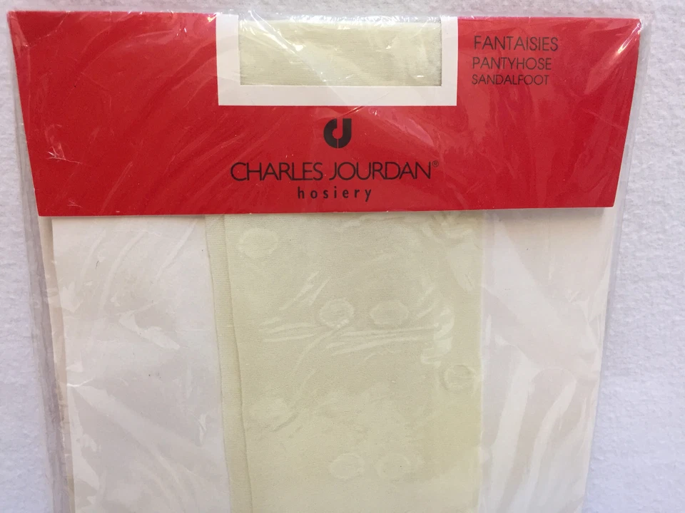 Pantimedias Charles Jourdan Control Top Medias Talla C Marfil Punto Texturizado Nuevas en Paquete Foto 4 de 4