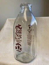 Quart Milk Bottle Oakhurst Dairy Rockport Maine Eggnog Bottle Portland