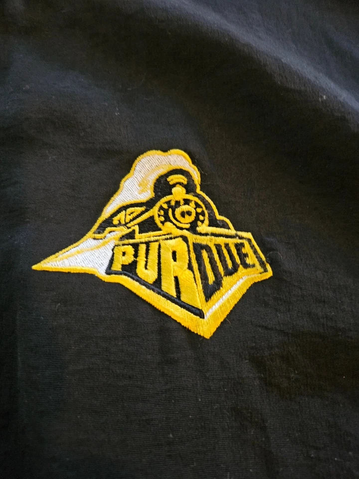 Pulôver masculino Antigua XL corta-vento preto gola V caldeiras Purdue - Imagem 3 de 4