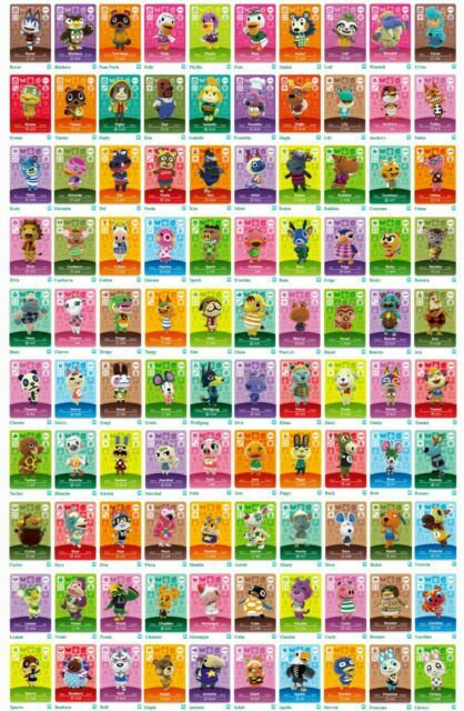NOW 10% OFF NEW Animal Crossing Amiibo Cards - (#01-200) [US