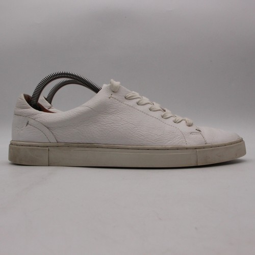 Frye Ivy Women’s Size 10 M Tumbled White Leather Low Lace Sneakers 3471183-WHT