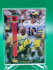 Todd Collins 1995 Signature Rookies #10 Auto Autograph Rookie Card MICHIGAN Seal. rookie card picture