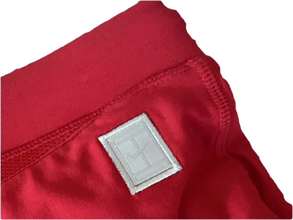 Pantalones Cortos Tenis Nike DriFit Damas Grandes L Nuevos con Etiquetas Rojo Foto 3 de 4