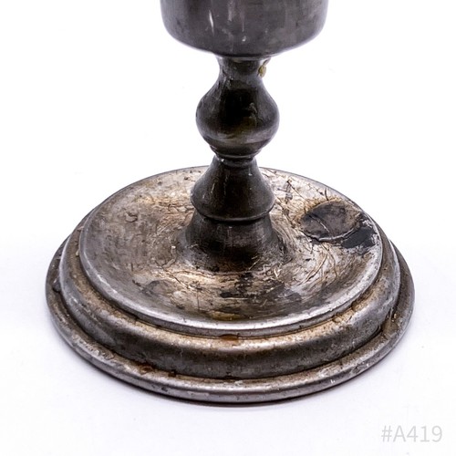 Vintage K. M. D. Tiel Royal Holland Pewter Porte-Bougie Made IN Hollande 7x9cm - Picture 6 of 9