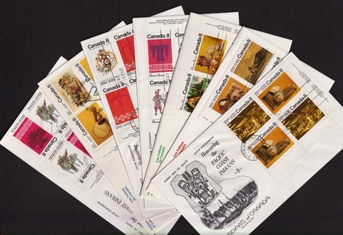 Canada FDC   Native  Indians   lot  of  7  covers