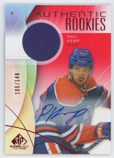2024-25 SP Game Used Red Auto Jersey /149 Phil Kemp Rookie  Edmonton Oilers #260