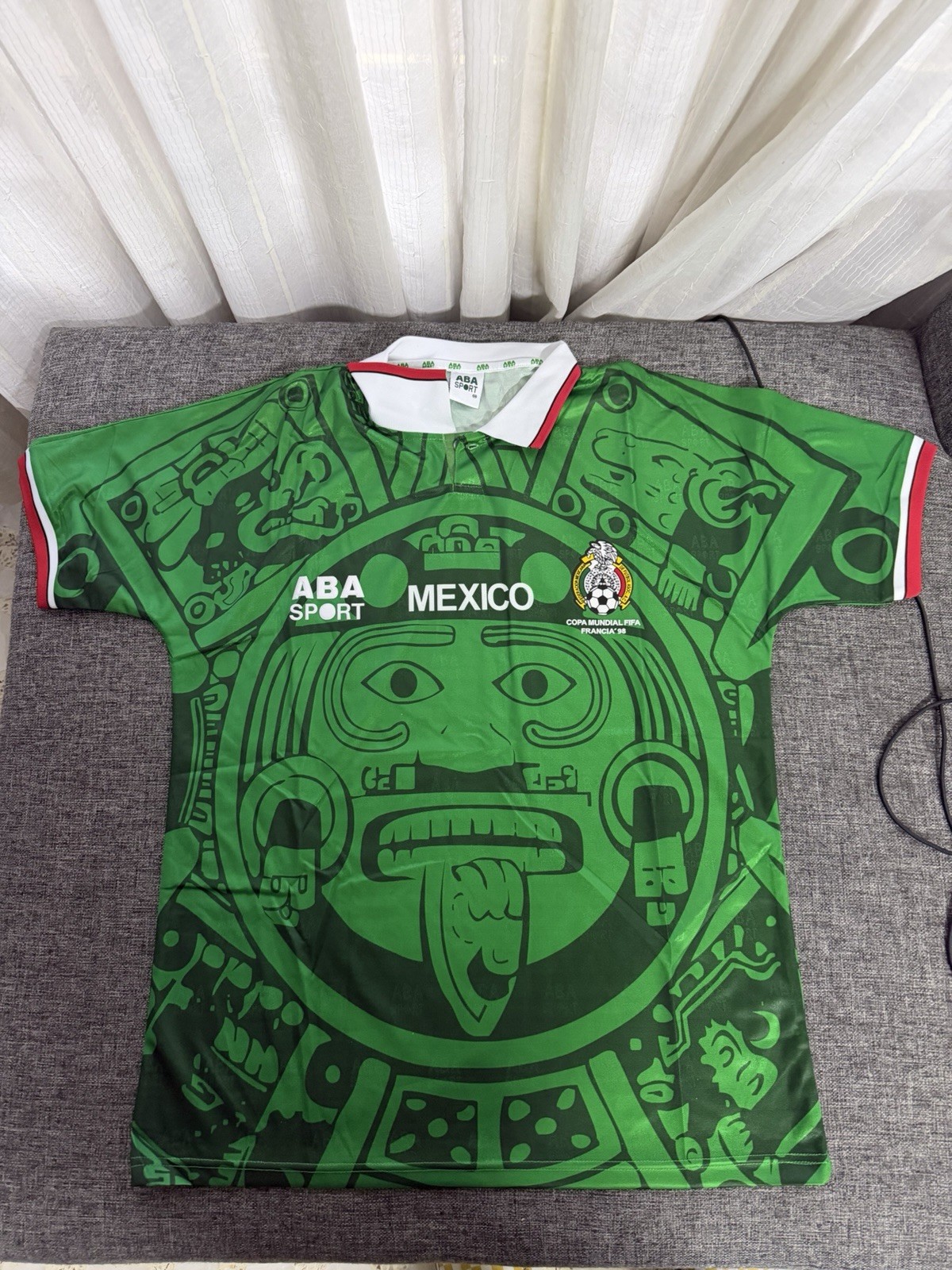 Mexico 1998 World Cup Retro Jersey Size Large