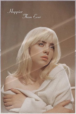 Billie Eilish - Music Poster (Happier Than Ever - Album Cover) (LAMINATED)