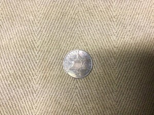 1861 (III) THREE-CENT SILVER TRIME (CIVIL WAR YEAR) US COIN