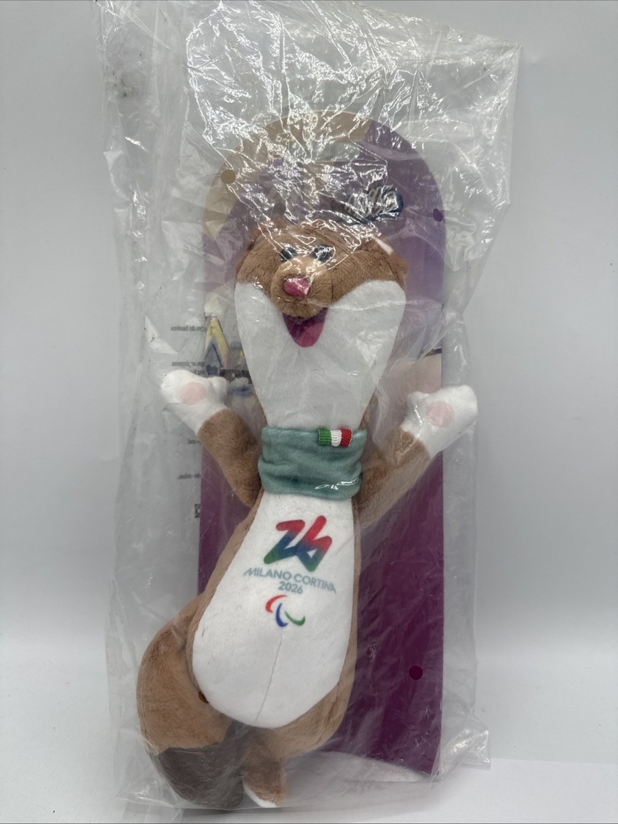 Milo ぬいぐるみ 2026ミラノ・コルティナ Official Milano Cortina Paralympic 2026 Milo Mascot Plush Doll