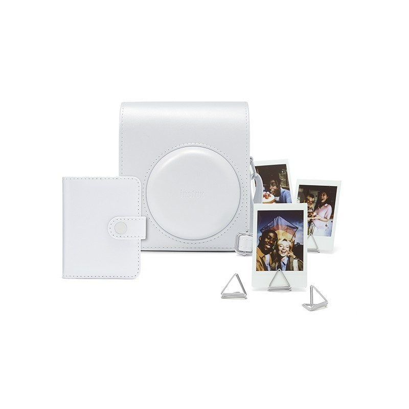 Instax Mini 13 Instant Camera Accessory Kit Clay White - Case, Album, Clips