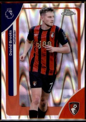 David Brooks #4 2026 Topps Chrome Premier League Raywave Refractor