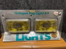Nos Halogen Yellow Fog Lamps Chrome Sae-f-88 Rally Llights