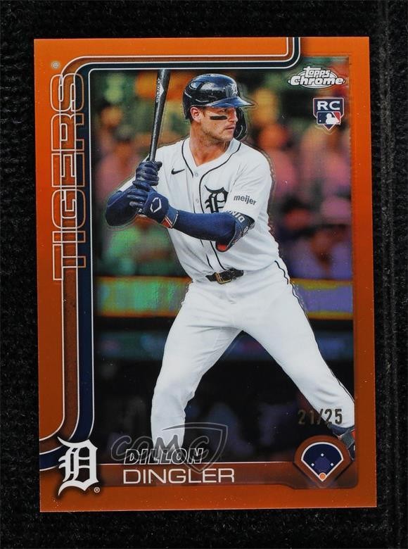 2025 Topps Chrome Orange Refractor 21/25 Dillon Dingler #274 16wc