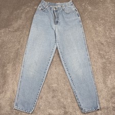 Vtg Gitano Mom Jeans Size 2 High Rise Waisted Tapered Leg Light Wash