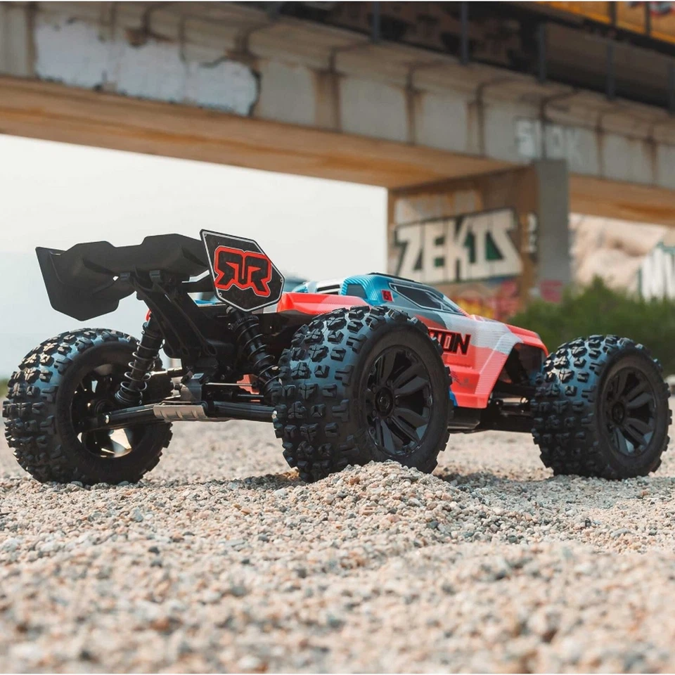Arrma ARA8608V6T1 KRATON 6S V6 4X4 BLX Brushless 1:8 Speed MT RTR, Blau/Orange - Bild 3 von 4