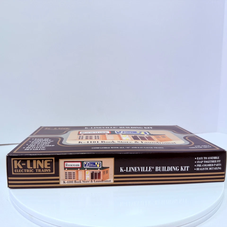 K-Line O Scale: K-Lineville Book Store & Laundromat Kit K-4101 – NEW & SEALED - Image 3 of 4