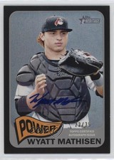 2014 Heritage Minor League Edition Real One Black 22/35 Wyatt Mathisen Auto g2d