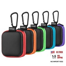  5-Pack Earbud Case, Portable EVA Small Earbuds Carrying Case Storage 5 Color