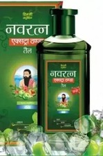 Navratna Ayurvedic Extra Cool Oil, Relieves Headache, Body ache, Tiredness 180ML