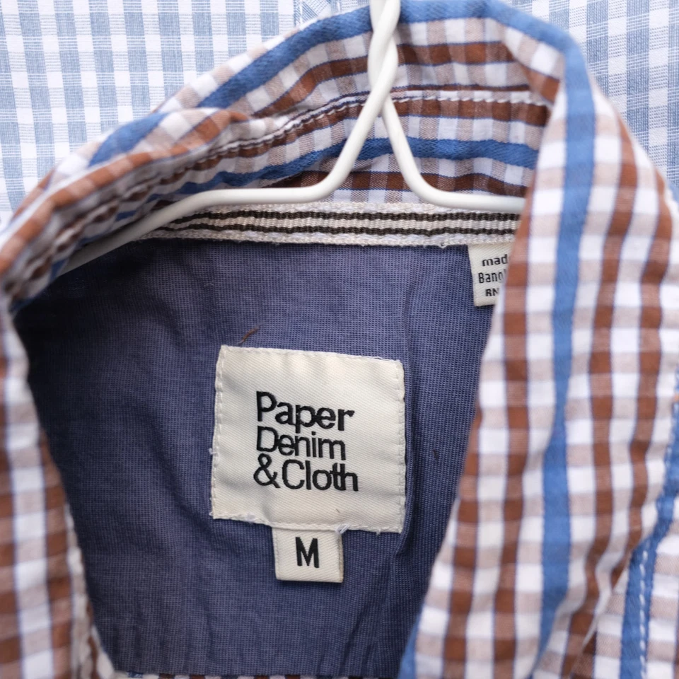 PD&C Paper Denim & Cloth LOT OF 4 Men's Long Sleeve Button Shirts Size M Medium - Image 3 of 4