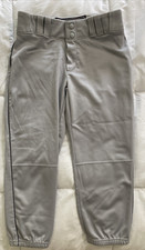 UA Men's Baseball Piped Knicker Pants, Small, Grayw/Black Pipe Under armour
