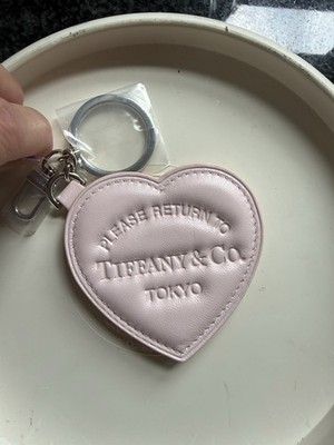 RARE Tiffany & Co. Padded Bag Charm in Tiffany Baby Pink Italy Leather