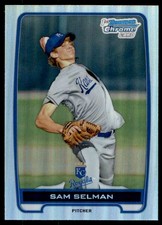 2012 Bowman Draft Picks & Prospects Chrome Refractors Sam Selman Kansas City