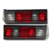 Mercedes 190 W201 Rückleuchten Set 82-93 Schwarz Rot Rücklicht Paar Links Rechts