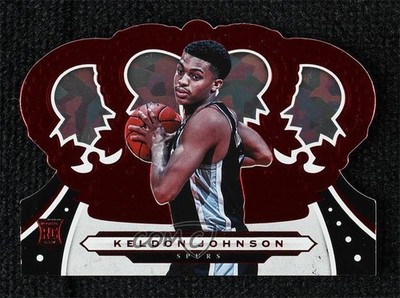 2019-20 Panini Crown Royale Crystal Red 3/49 Keldon Johnson #33 Rookie RC 0u02