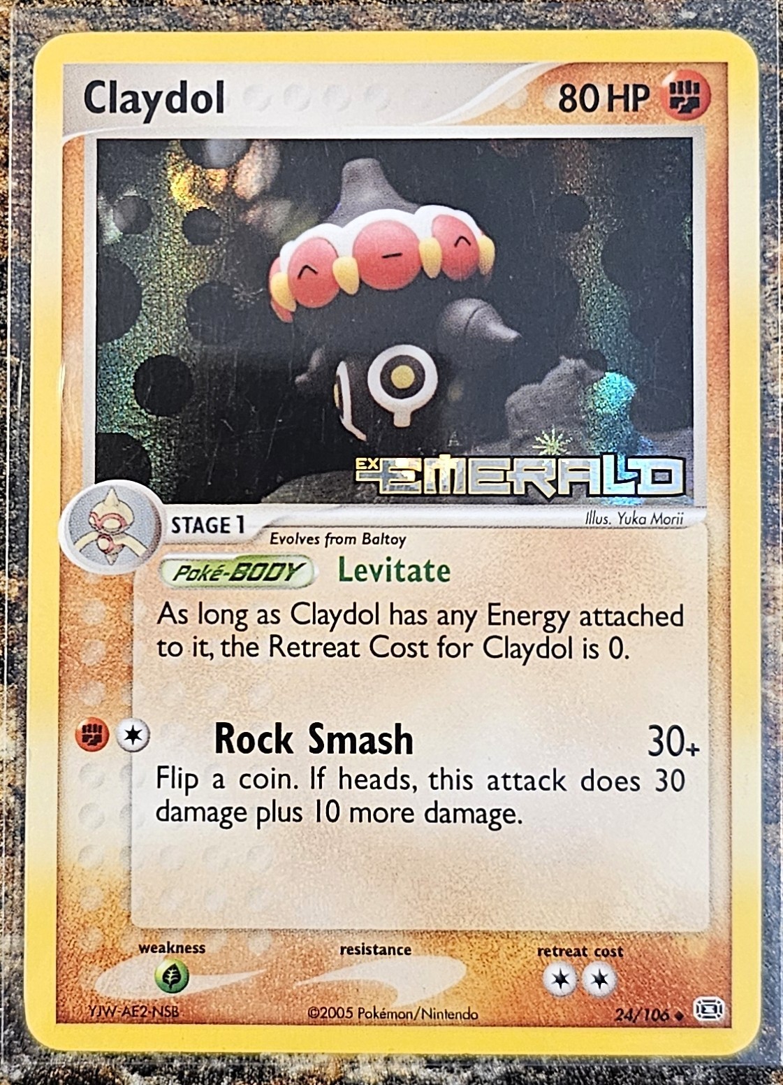 Pokemon 2005 Emerald Claydol 24 NM