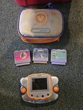 VTech V.Smile Pocket Learning System 3 Games LION king Barney Tested Works