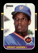 Dwight Gooden 1987 Donruss #199 Mets MLB READ FREE SHIPPING AutographDen