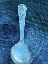 5 Vintage 1940 s Gerber Life Baby Spoon Silver Plated