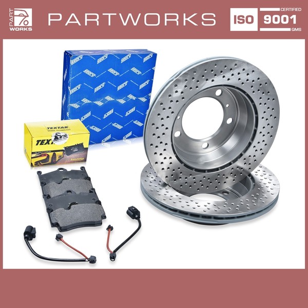 Bremsscheiben + BremsbeläGe +Wk FüR Porsche Boxster Cayman 981 982 Hinten-image