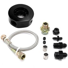 Oil /Gauge Filter Cooler Sandwich Adapter Plate Kit Fit for Honda Acura