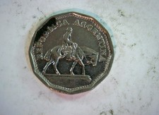 Argentina 1964 10 Pesos Republica Argentina (gaucho on horseback) 10 Pesos Coin