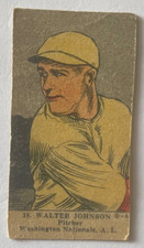 WALTER JOHNSON - 1923 W515 STRIP CARD - CARD HAS WEAR - VINTAGE!